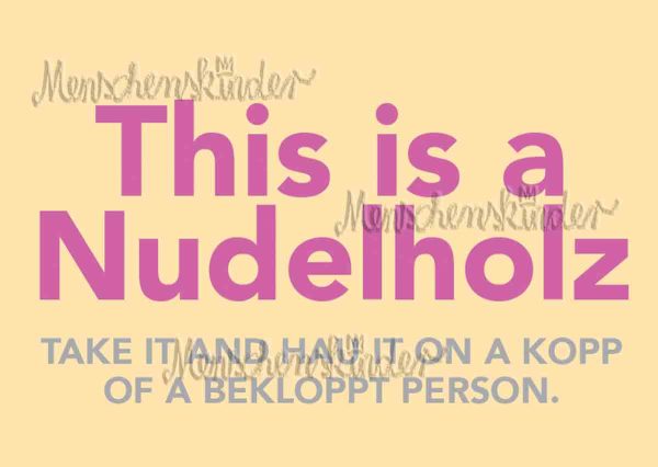 Postkarte - Nudelholz Online