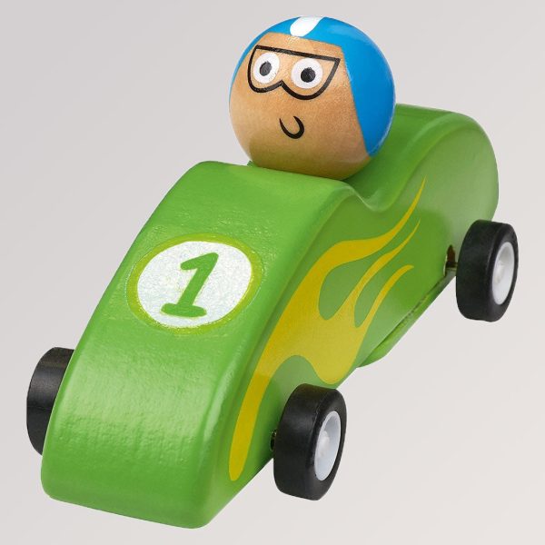 Rennwagen aus Holz, mit Rückziehmotor Rabatt – Bild 3