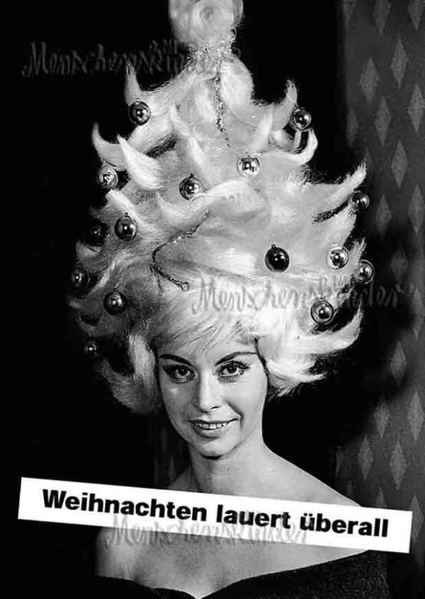 Postkarte - Weihnachten lauert überall Online-Schn?ppchen