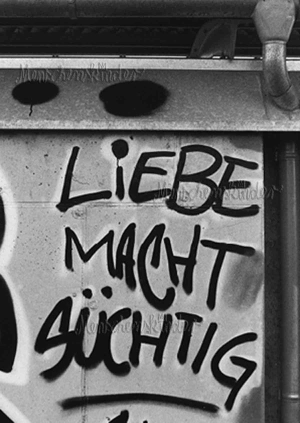 Postkarte - Liebe macht süchtig Online-Schn?ppchen