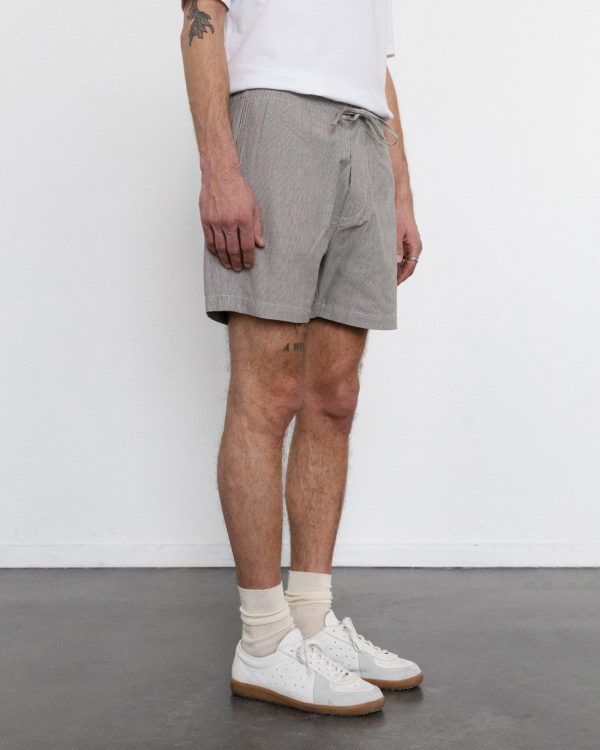 Kurze Hose Bio Baumwolle - Grau Gestreift Zu verkaufen – Bild 4
