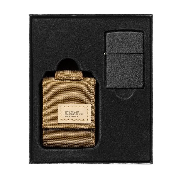 Tactical Pouch and Black Crackle® Windproof Lighter Gift Set Im Angebot – Bild 2