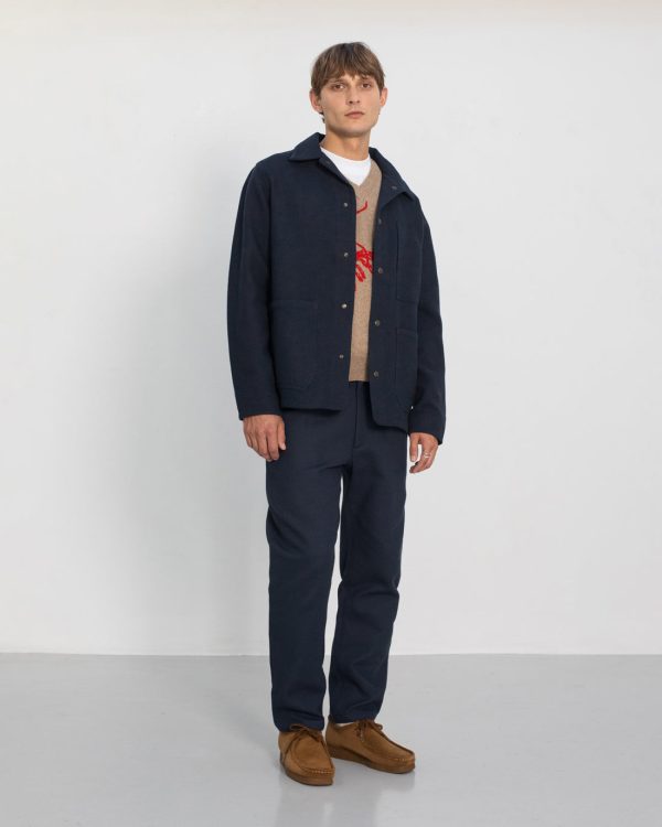 Leichte Jacke Waffle Cotton - Blau Schn?ppchen – Bild 4