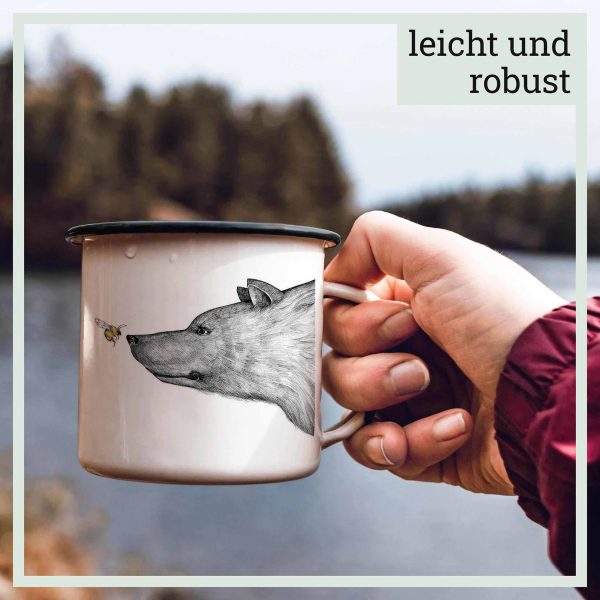 Emailletasse - Die Begegnung - 300 ml Rabatt – Bild 4
