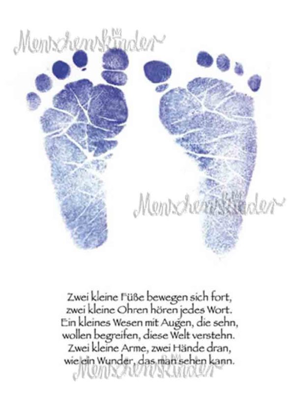 Postkarte - Zwei kleine Füße Im Angebot