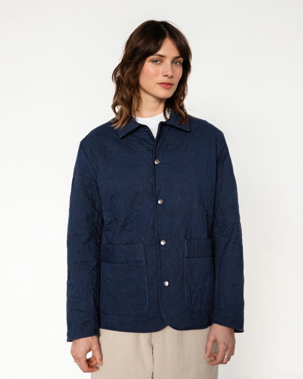 Leichte Steppjacke Bio Baumwolle - Dunkelblau Im Angebot – Bild 5