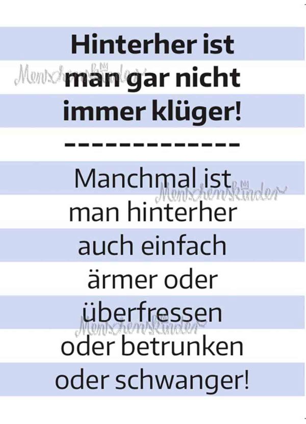 Postkarte - Hinterher ist man nicht immer klüger… Rabatt