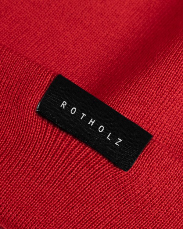 Klassische Mütze Bio Merinowolle - Rot Im Angebot – Bild 2